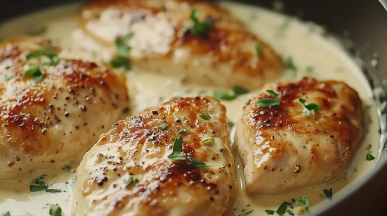 creamy garlic chicken recipe