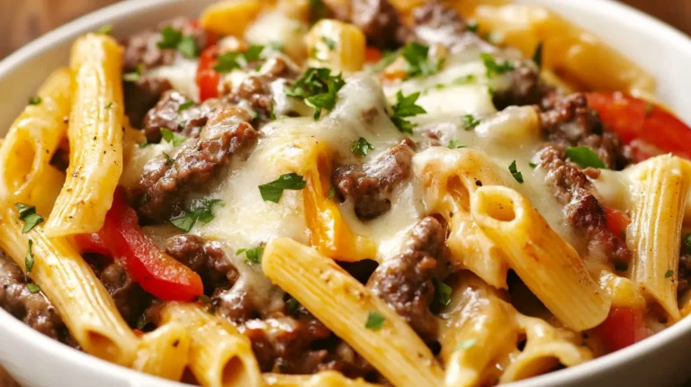 Philly Cheese Steak Pasta