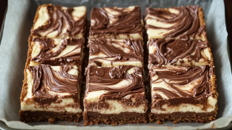 Nutella Cheesecake Bars