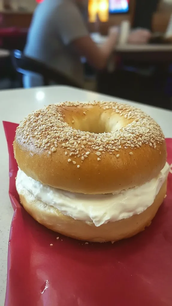 bagel and cream cheese