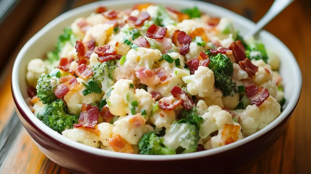 Broccoli Cauliflower Salad