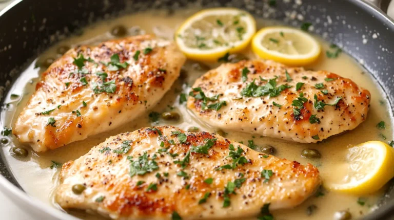 Chicken Piccata with Lemon Sauce