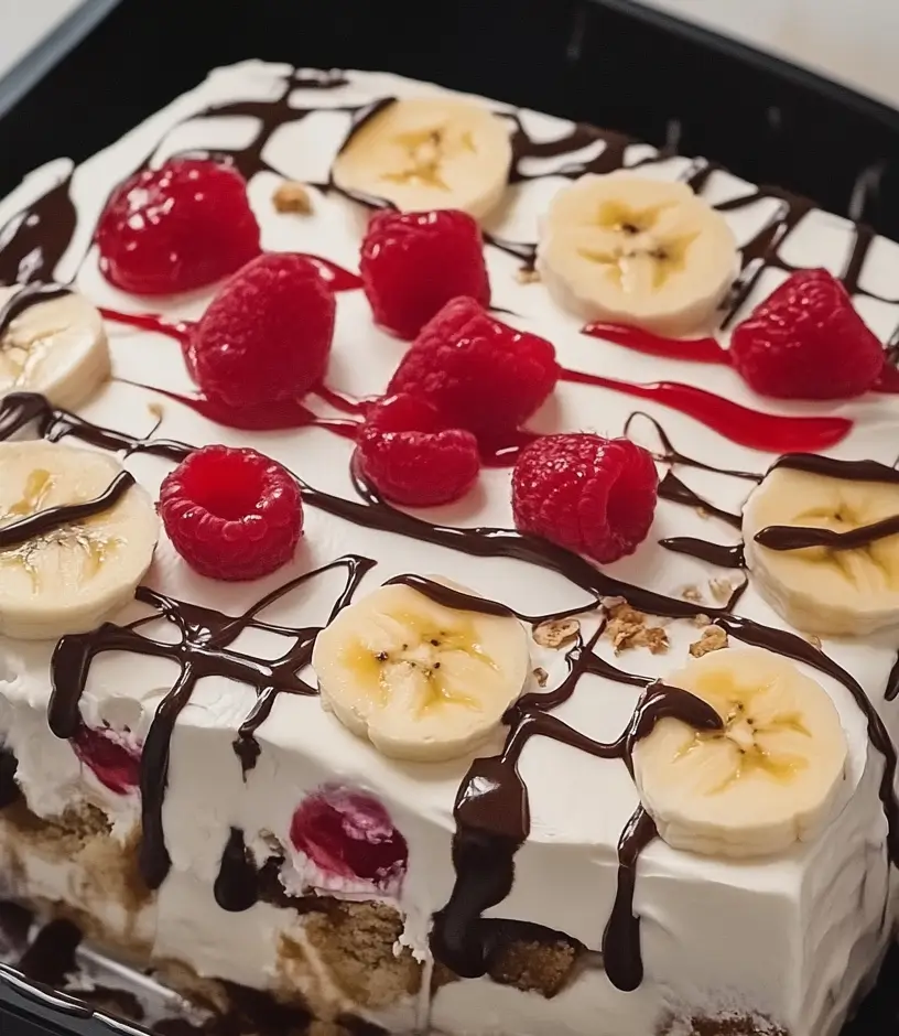 banana split cake recipe