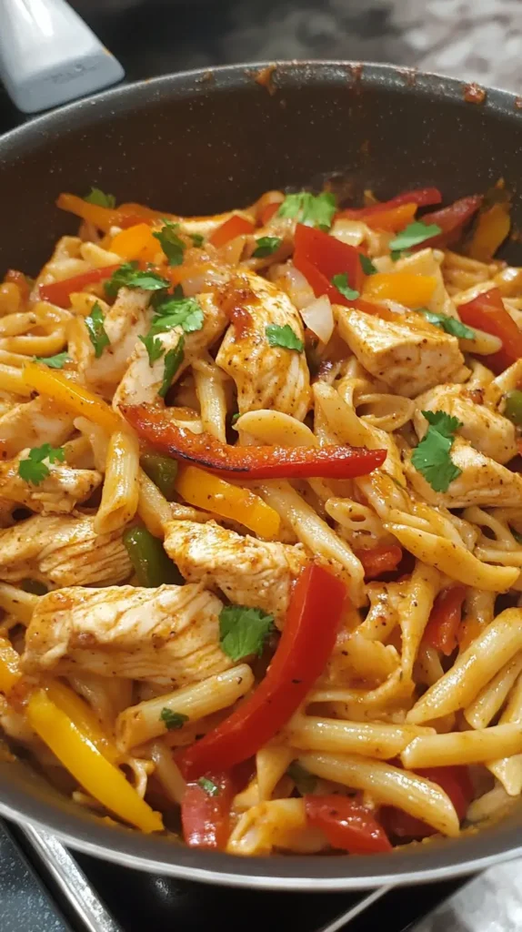 chicken fajita pasta