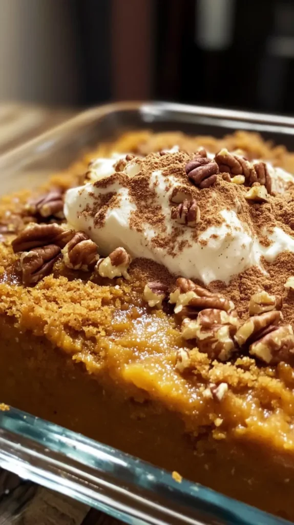 pumpkin dump cake recipe