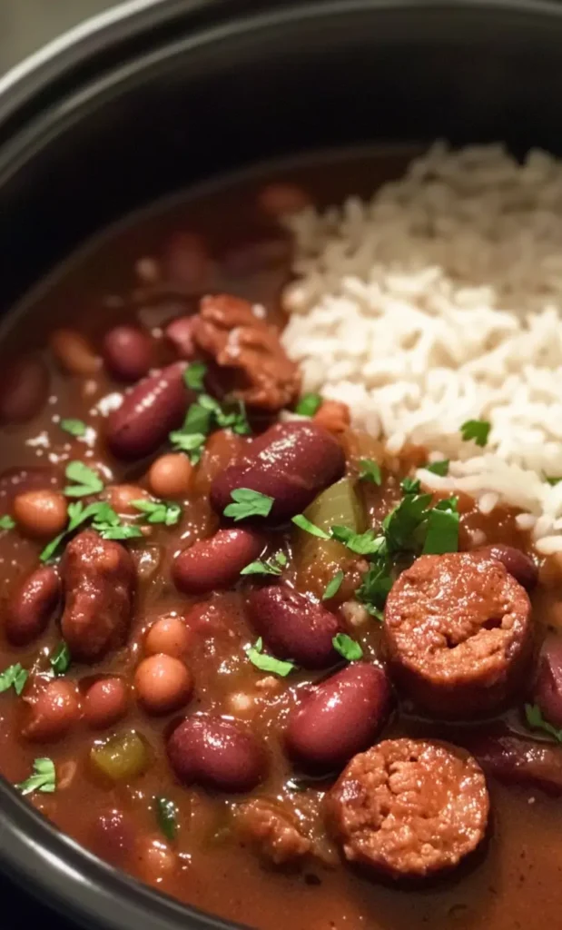 slow cooker red beans and rice