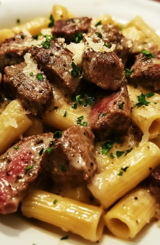 steak and pasta