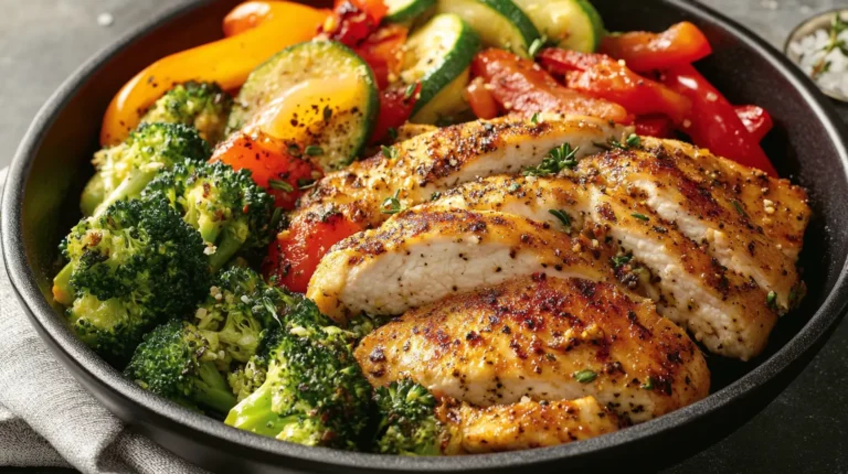 Healthy Chicken and Vegetables Skillet