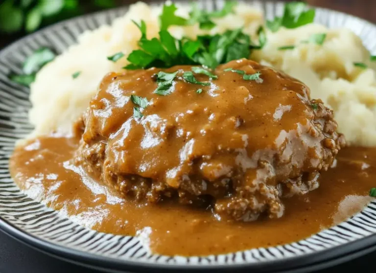 Salisbury Steak Recipe with Ground Chicken