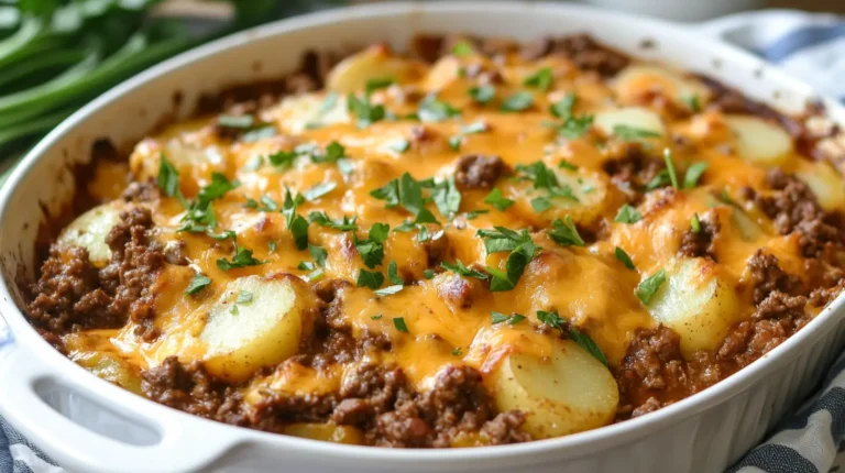 Cheesy Ground Beef and Potatoes
