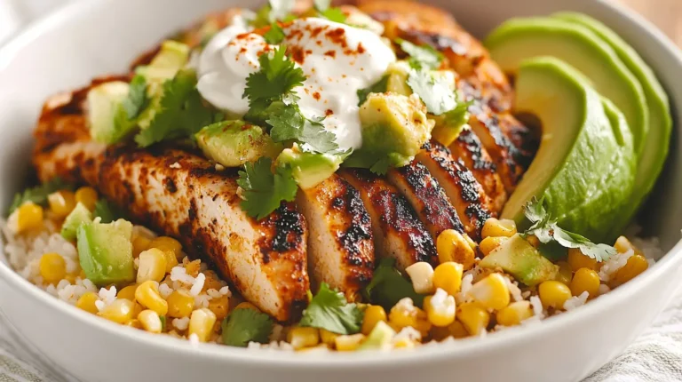 Mexican Street Corn Chicken Bowl