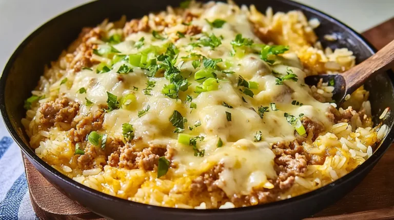 One-Pan Cheeseburger Rice