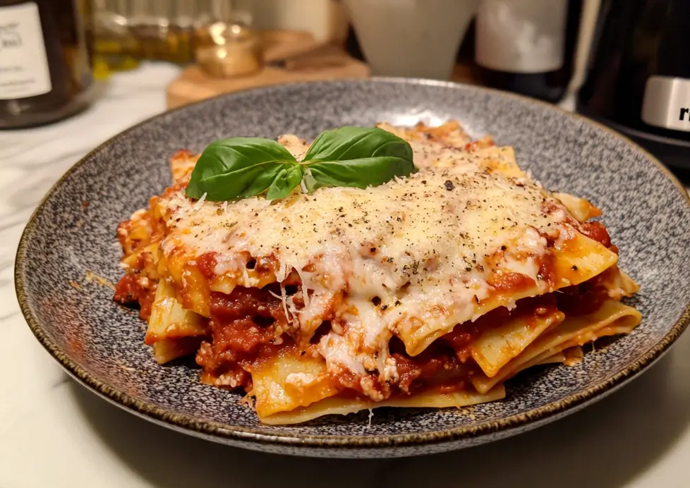 Cheesy Lasagna Sheet Pasta Recipe