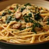 One-Pot Spinach Mushroom Pasta