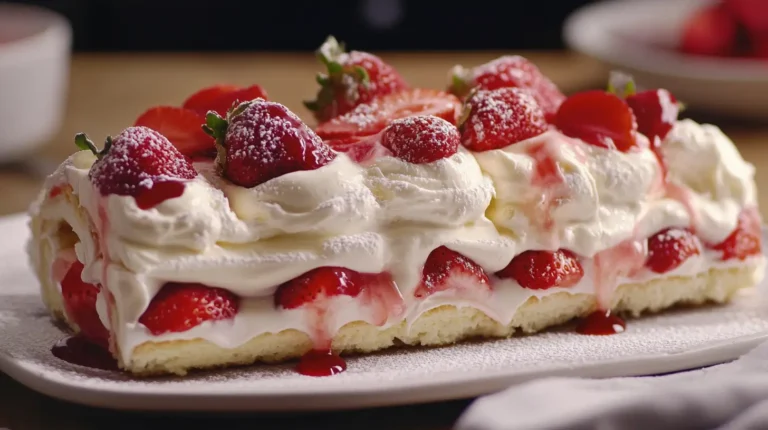Strawberry Tiramisu Roll