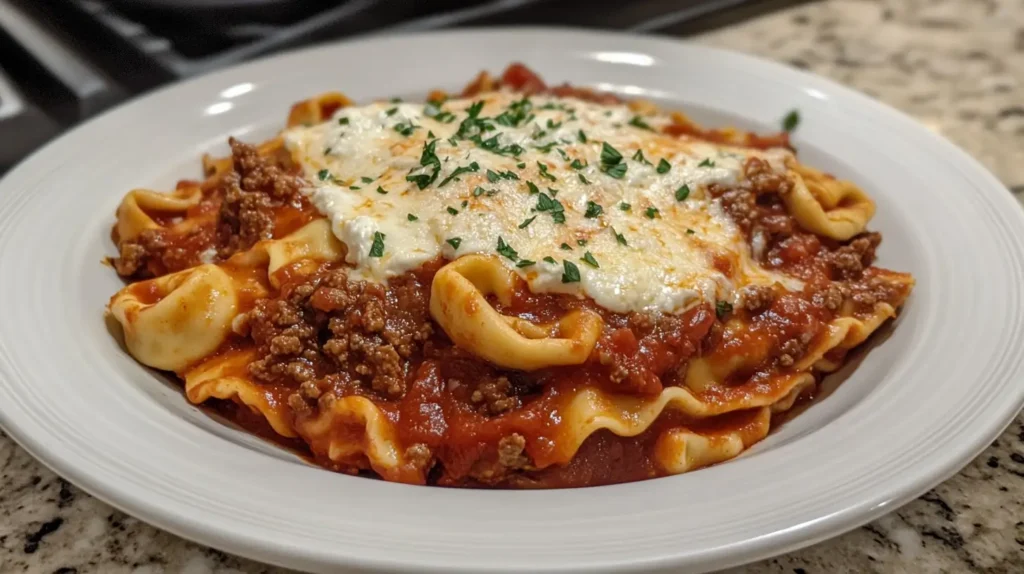 Tortellini Lasagna Skillet